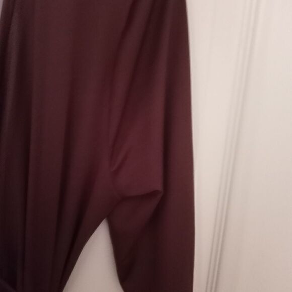 Lularoe Blocked Color Brown/Black 3/4 Sleeve Wrapp - Picture 3 of 7
